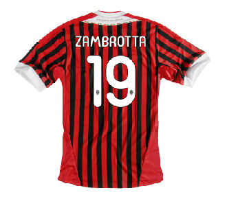 Adidas 2011-12 AC Milan Home Shirt (Zambrotta 19)