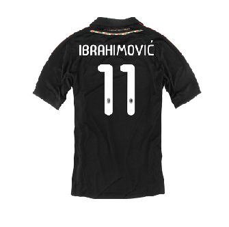 AC Milan Adidas 2011-12 AC Milan Third Shirt (Ibrahimovic 11)