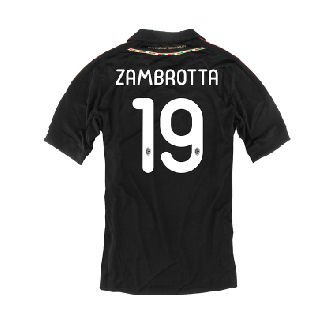 AC Milan Adidas 2011-12 AC Milan Third Shirt (Zambrotta 19)