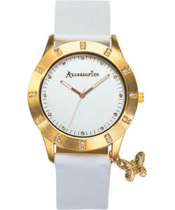 Accessorize Ladies Butterfly Charm Watch