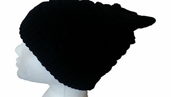 Accessorize-me. New 5 Colours Knitted Cable Beanie Winter Hat Sale ! (Black)