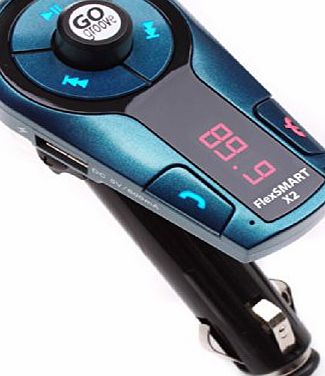 Accessory Power GOgroove FlexSMART X2 Mini Bluetooth Wireless FM Transmitter Car Kit with USB Mobile Charging , AUTO