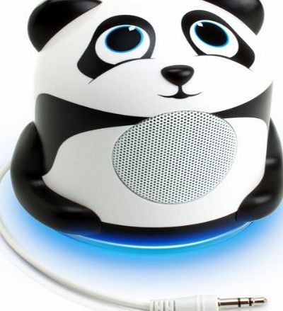 Accessory Power GOgroove Kids Night Light Portable Music Speaker Kit with Cute Panda Bear Animal Design for Kids , Toddlers , Babies - Works with Mobile Phones , Tablets , MP3 / MP4 Players amp; More!