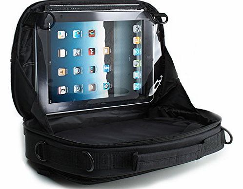 USA Gear Portable Travel Bag , Headrest Mount & In-Car Viewing Case with 2 Adjustable Straps , Internal Support Strap , Cable Port & Clear Touch Capacitive Screen for 7``-9`` DVD Players & T