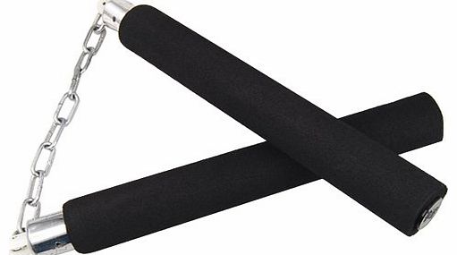 Accessotech Foam Nunchakus Martial Arts Practice Weapons Padded Black Fitness