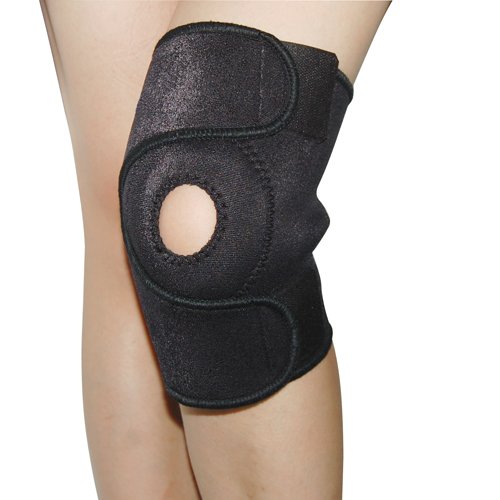 Accessotech Neoprene Patella Black Elastic Knee Brace Fastener Support Guard Gym Sport