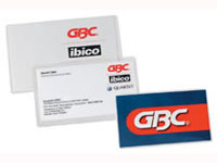 ACCO-REXEL GBC CREDIT CARD LAMINATING POUCHES 54X86MM 2X125MIC (250MIC) PACK OF 10