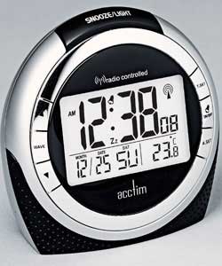 Acctim New Atomic Radio Controlled LCD Alarm Clock