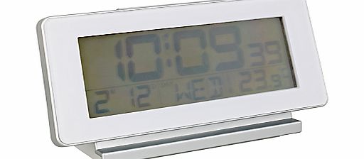 Acctim Novara RC LCD Alarm Clock, White