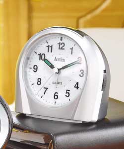Acctim Silver Sweeper EL Alarm Clock