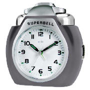 Acctim Superbell Titanium Colour Alarm Clock