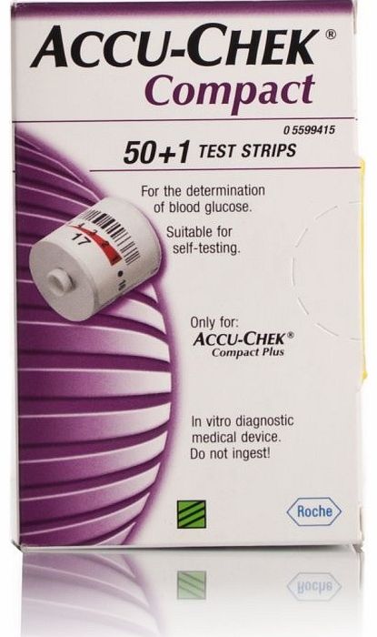 Compact Glucose Test Strips