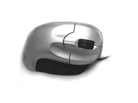 CERATECH USB UPRIGHT MOUSE SILVER AND BLACK