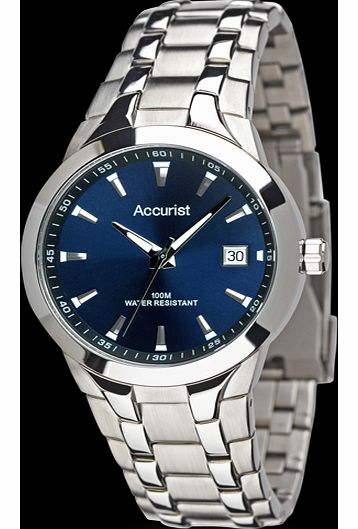 Accurist Gents Watch with Blue Dial MB860N