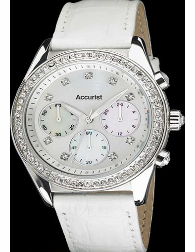 Accurist Ladies Chronograph Watch LS410W