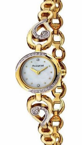 Accurist LB1555 Ladies Gold Plated Stone Set Watch