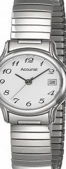 Accurist Womens Quartz Watch with Silver Dial Analogue Display and Silver Stainless Steel Bracelet LB708