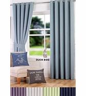 Leon Ring Top Curtains With Tie Backs