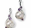 Pearl And Amethyst Earring