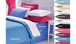 ACE Percale Plain Dyed Co-ordinates - Pair Of Curtains