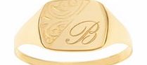 Personalised - 9CT Yellow Gold Embossed Gents