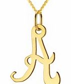 Personalised - 9CT Yellow Gold Initial On