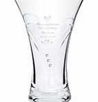 Personalised Swarovski Small Heart Diamante Vase