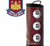 ACE West Ham FC - 3 Pack Of Golf Balls