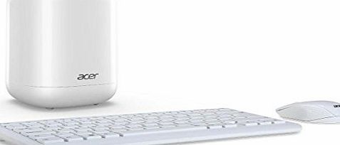 Acer Revo One RL85 Mini PC (White) - (Intel Core i3-4005U 1.7GHz, 4GB RAM, 2 TB HDD, Ethernet, WiFi, Integrated Graphics, Windows 8.1) Includes Wireless Keyboard and Mouse