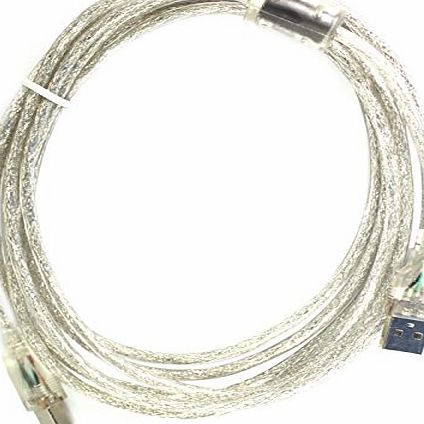 AcGoSp 10 Feet USB 2.0 A Male to B Male Cable for Dell Photo 924 944 964 Printer
