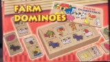Wooden Dominos - Farm Animals with Wood Storage Box