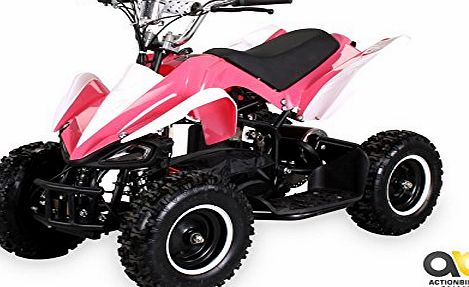 Actionbikes Mini Electric Kids Racer 800 Watt Pocket Quad Bike / ATV Ride-On pink