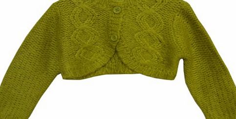 Adams Baby Girls Soft Green Knitted Bolero Cardigan Shrug (6-9 Months)