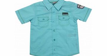 Adams Boys Aqua Short Sleeved Shirt B7 L12/C17