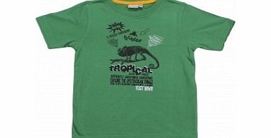 Adams Boys Green Gecko T-Shirt B7 L17/D5