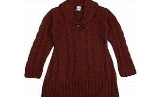 Adams Girls Sweater Dress in Brown L9/D8