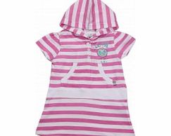 Adams Toddler Girls Pink and White Striped Jersey
