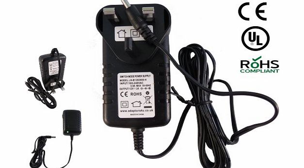 Adaptors4U AV Labs 10.4 Digital Photo Frame AVL 961B AVL961B 12V Mains AC Power Adaptor