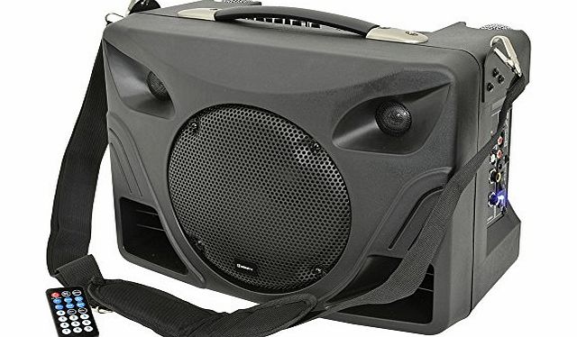 Adastra DT50 Portable Desktop PA System with 2 Microphones and Integrated MP3 Player