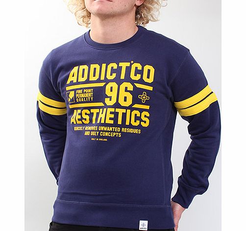 Addict Aesthetics Crew neck sweatshirt - Navy