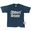 Addict Clothing State T-Shirt (Navy)