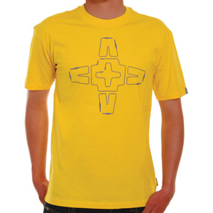 Addict Icon Cables Tee shirt - Yellow