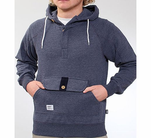 Addict Naval Deck Sweat Button hoody - Indigo