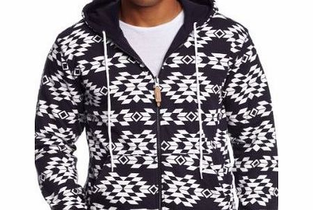 Addict Reversible Arrow Hoody Mens Sweatshirt Navy Medium