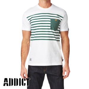 T-Shirts - Addict Stripe Pocket T-Shirt -