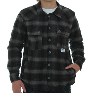 Addict Woodsman Quilt lined flannel shirt - Black