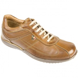 Adelchi Male Adem710 Leather Upper Leather Lining in Tan
