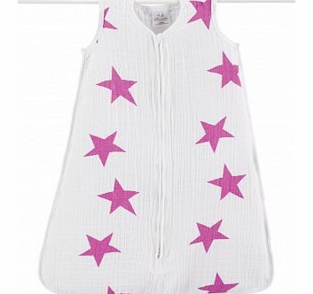 Light baby sleeping bag - Pink stars S,M,L,XL