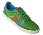 Adi Hummel Stadil Low Green/Blue/Red Leather Trainers