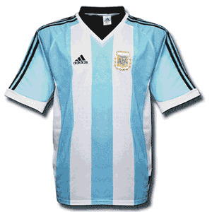 Adidas 01-02 Argentina Home shirt (pre-WC2002)